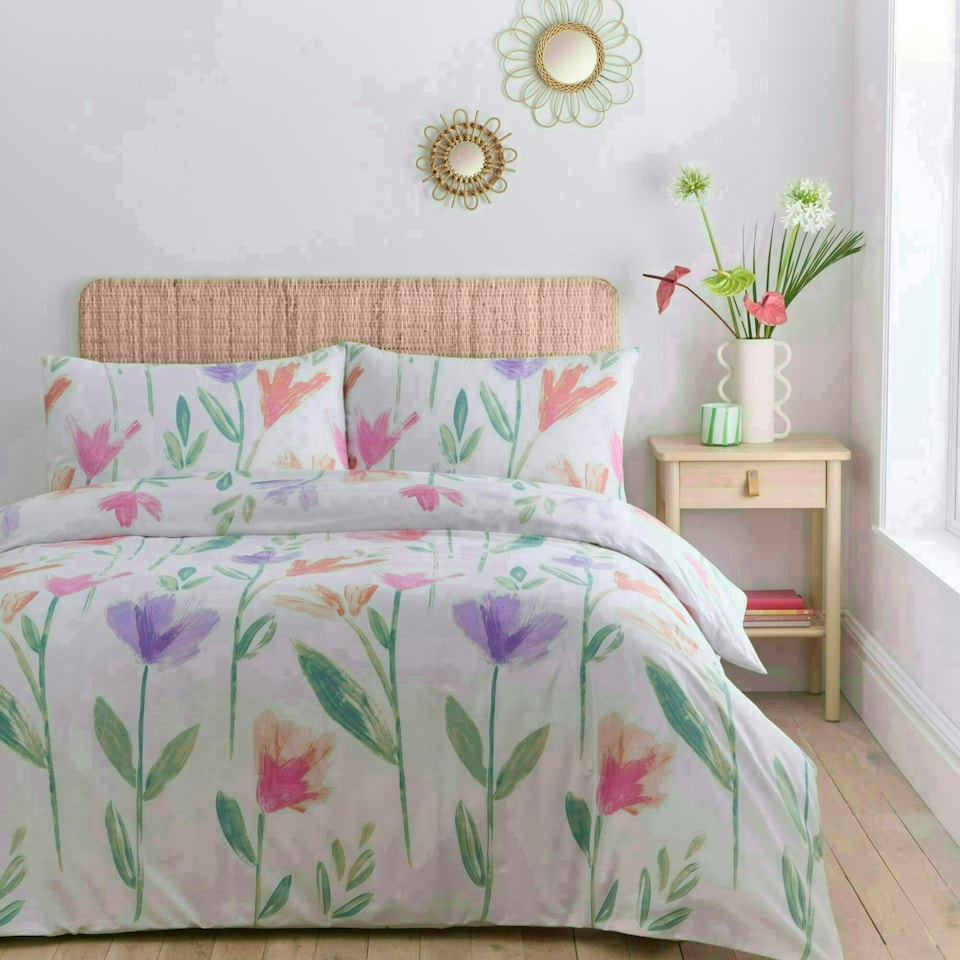 image 1 of Portfolio Home Charlotte Floral Bedding Duvet Cover Set Multi | King