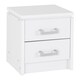 image 1 of Charles 2 Drawer Bedside - L40 x W44 x H48 cm - White