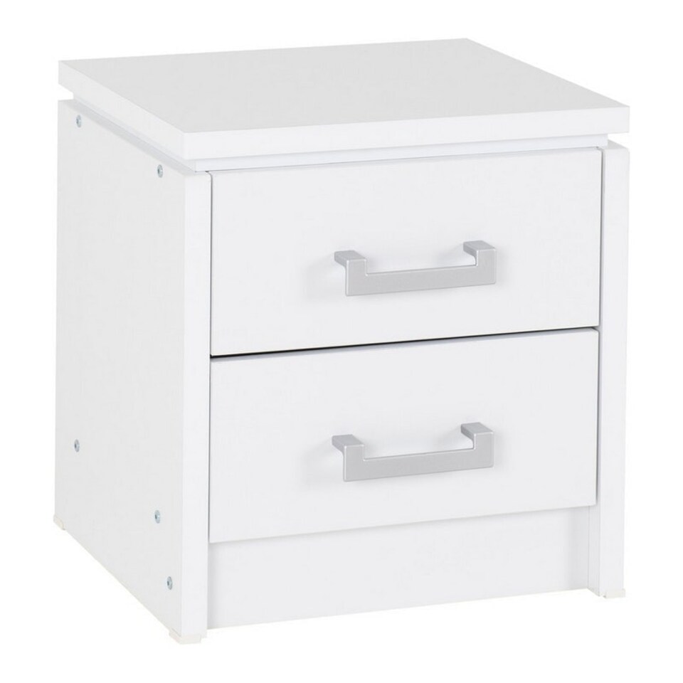 image 1 of Charles 2 Drawer Bedside - L40 x W44 x H48 cm - White