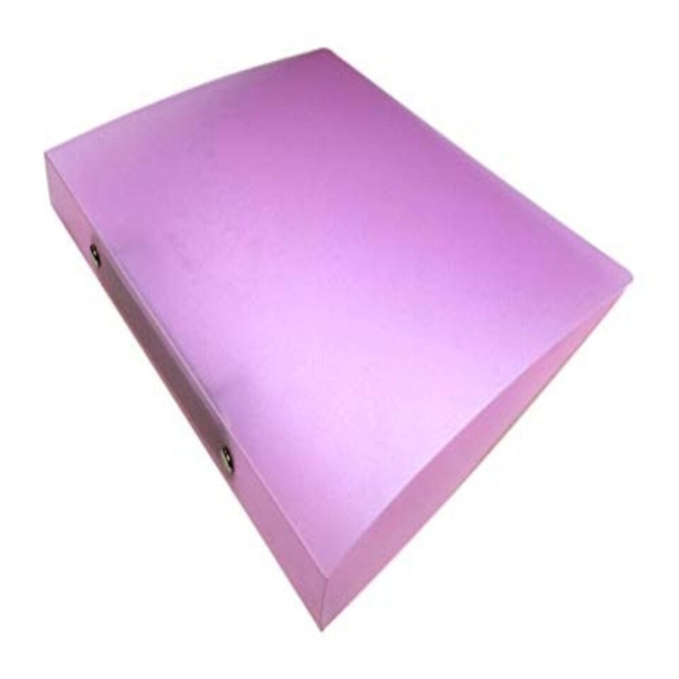 image 1 of Pack of 10 A5 Slim Pink Translucent Ringbinders by Janrax