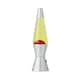 image 7 of ValueLights Razzo Lava lamp Clear Silver Illuminated Decoration and Integrated LED 1W Red Bulb