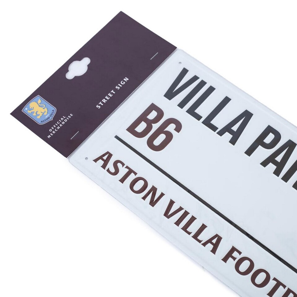 image 1 of Aston Villa FC Street Sign | White | White/Black/Blue | 1