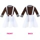 image 3 of Chocolate Factory Worker Costume - Wig, Face Paint & Gloves Brown | S