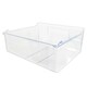 image 8 of SPARES2GO Lower Drawer for Zanussi ZBB27450 ZBB27452 ZBB27453SK ZNFN18FS5 Fridge Freezer 2nd from Bottom Container Box Clear