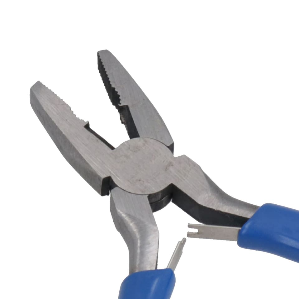 image 1 of Mini Plier Set Craft Jewellery Making Cutters Long Nose Circlips Engineers 8pc Set