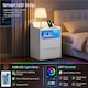 image 7 of Yaheetech Set of 2 Bedside Tables with 2 Storage Drawers and Open Compartment-White
