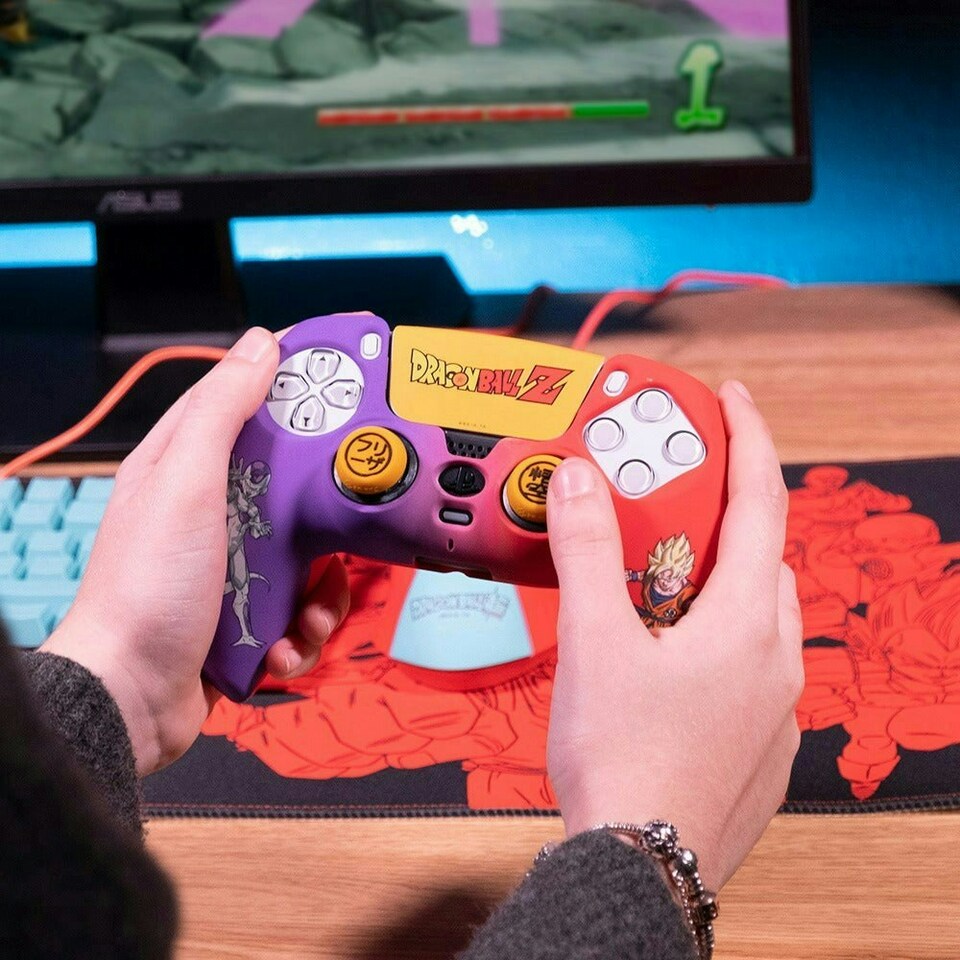 image 1 of Dragon Ball Z PS5 Dualsense Controller Combo Accessories Pack