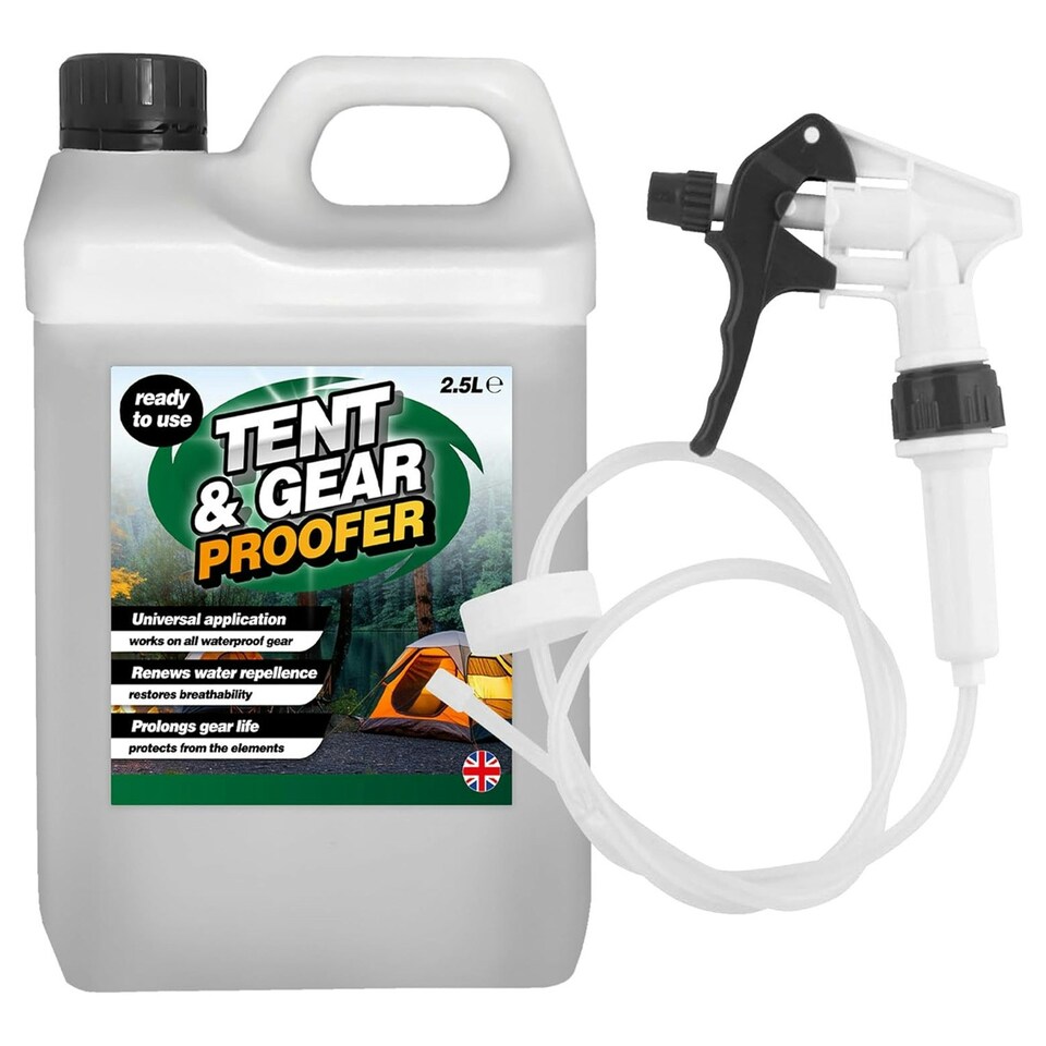image 1 of 1 x 2.5 Litre Tent & Gear Waterproof Spray With Long Hose Trigger