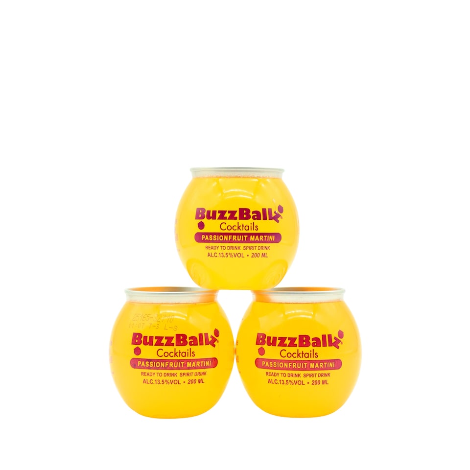 BuzzBallz - Passionfruit Martini Cocktail (3 x 20cl)