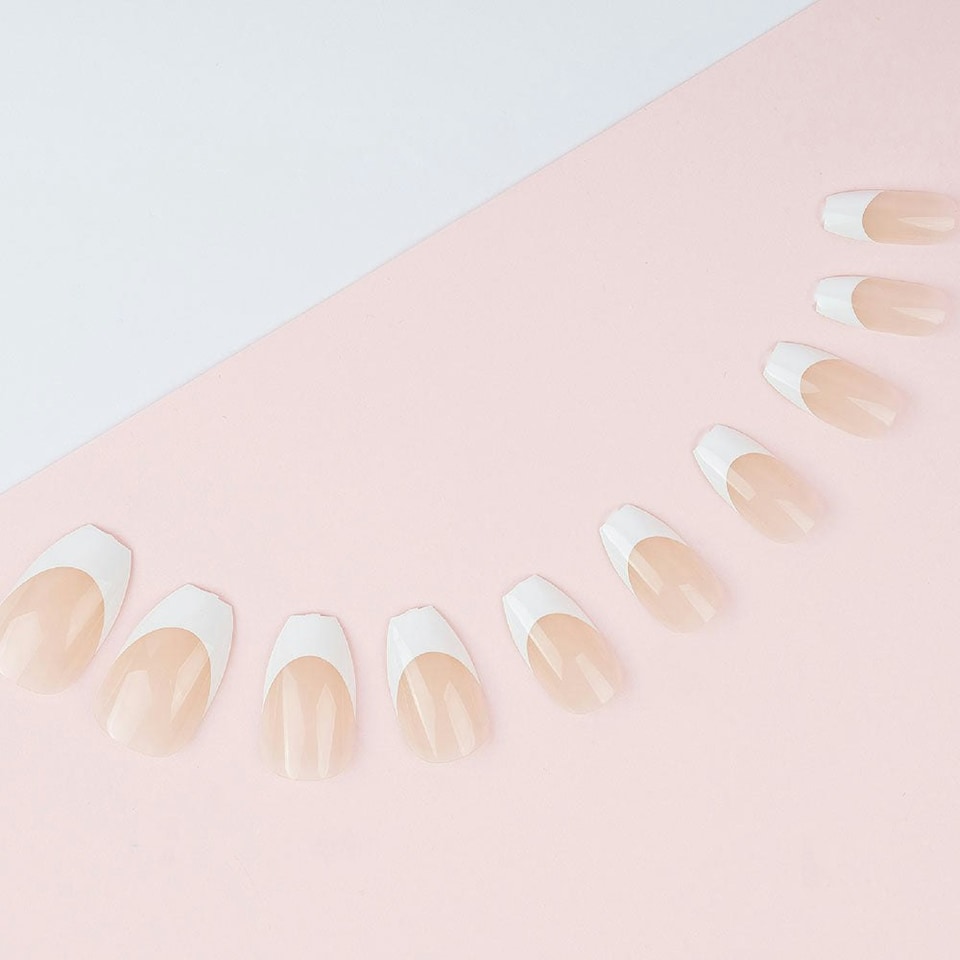 image 1 of Invogue Bare French Coffin Nails - Pack of 24