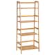 image 1 of HOMCOM 4-Tier Ladder Bookcase Utility Shelf DIY Plant Stand Holder