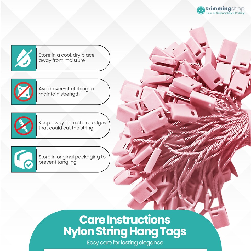 image 1 of 7 Inch Plastic String Tags, Nylon Label Snap Lock - 100pcs