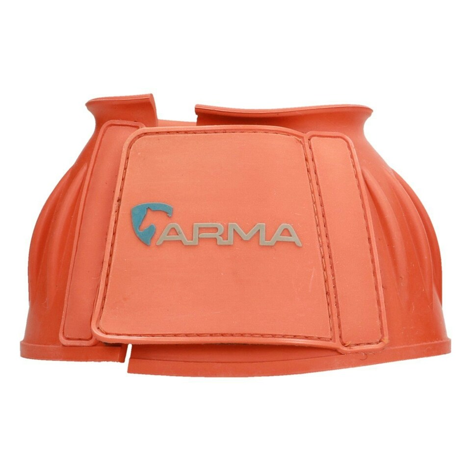image 1 of ARMA Touch Close Horse Overreach Boots - Orange - Cob