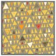 image 3 of Yellow geometric triangles (Picutre Frame) Brown | XS