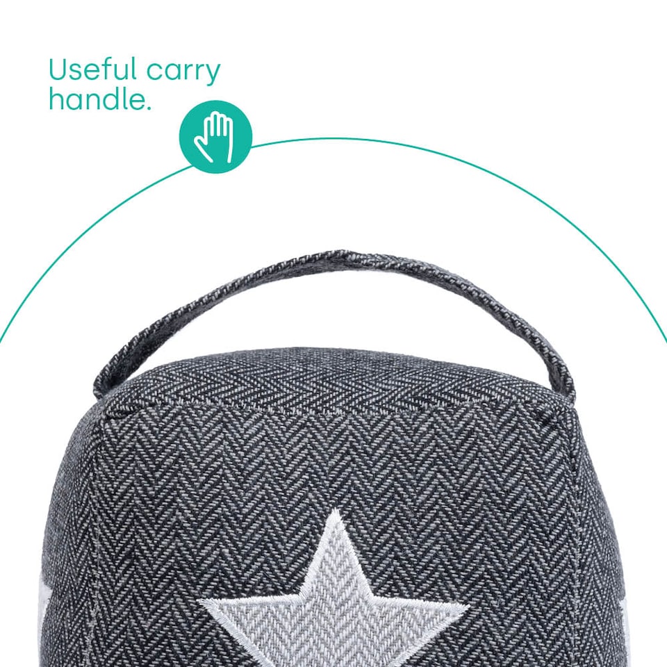 image 1 of Weighted Cube Door Stopper Star