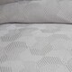 image 3 of Serene Embossed Geo Duvet Cover Set Grey