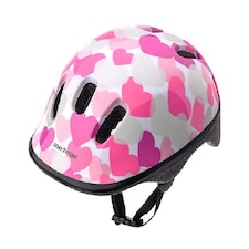 Helmet for Kids Toddlers – Lightweight Adjustable Bike Helmet for Boys & Girls – Safety Crash Protection for Cycling, Scooter, Skateboard – KS06 Pink | Pink Hearts | XS