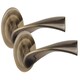 image 1 of Golden Grace 1 Pair Astrid Design Classic Door Handles in Antique Brass Finish Bronze