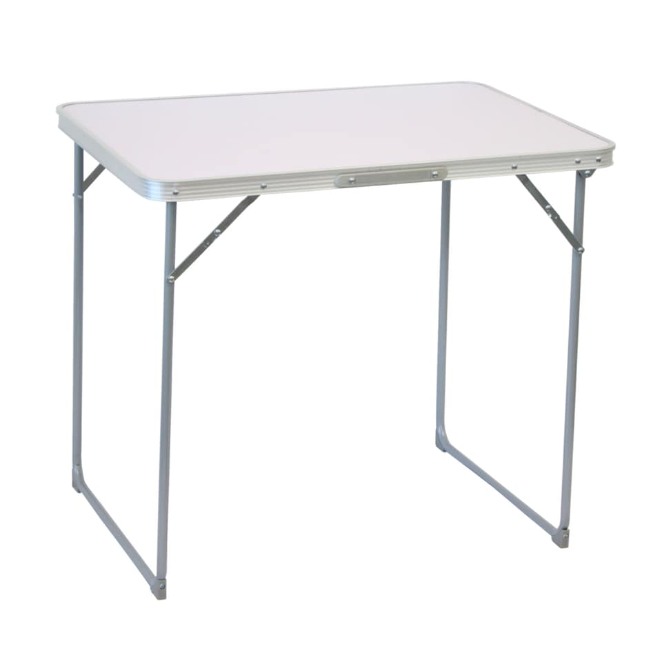 image 1 of 80cm Portable Folding Outdoor Camping Kitchen Work Top Table | White