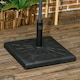 image 2 of Outsunny 19kg Square Resin Garden Parasol Base for Poles of 32mm, 38mm, 48mm