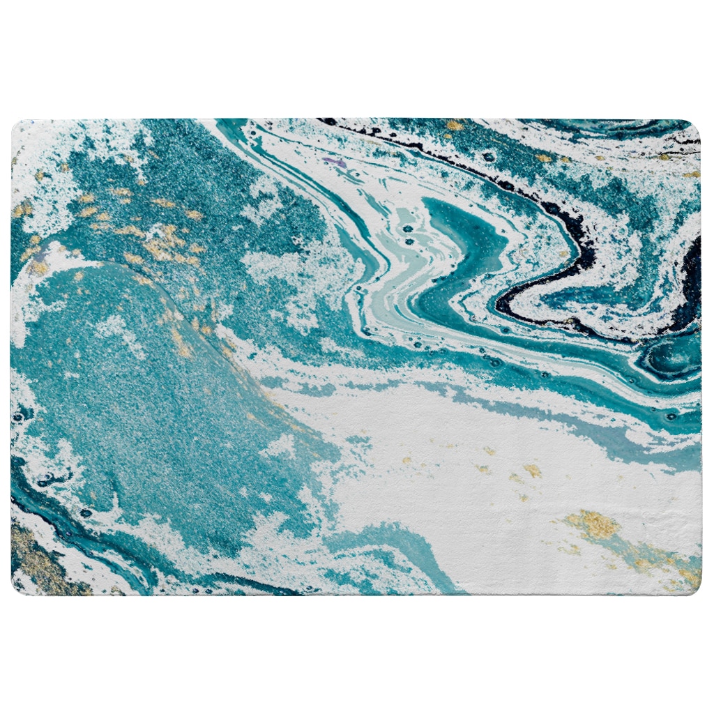 Marble In Blue Rug | Multi - Tesco Groceries