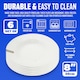 image 5 of Set Of 6 Rimmed Porcelain Serving Plates Plain Dinnerware Kitchenware