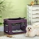image 2 of PawHut 60cm Soft Side Pet Carrier w/ Cushion, for Miniature Dogs - Purple