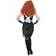 image 3 of The Rocky Horror Picture Show Womens/Ladies Magenta Costume Set - Black/White - S S