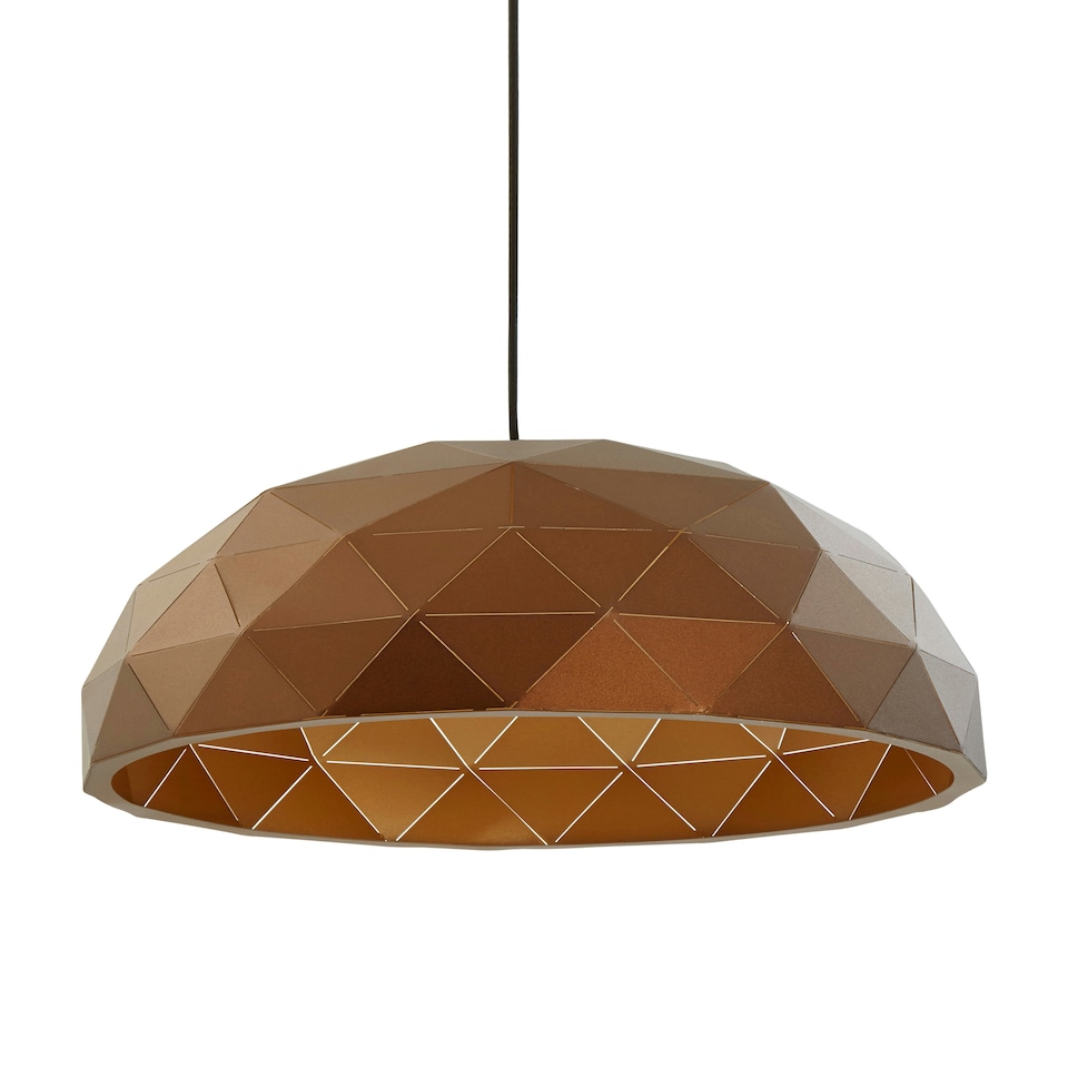 image 1 of Interiors by Premier Medium Coffee Dome Pendant Light