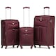 image 1 of Flight Knight Lightweight 4 Wheel 800D Soft Case Suitcases Anti Crack Cabin & Hold Luggage Options 100 Airlines Approved - Including easyJet, BA & Many More! Red | Burgundy | Large