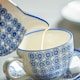 image 3 of Nicola Spring Hand-Printed Olive Oil Pourer Bottle - 500ml - Navy