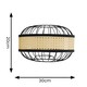 image 5 of ValueLights Vimet Black Wire Pendant Shade
