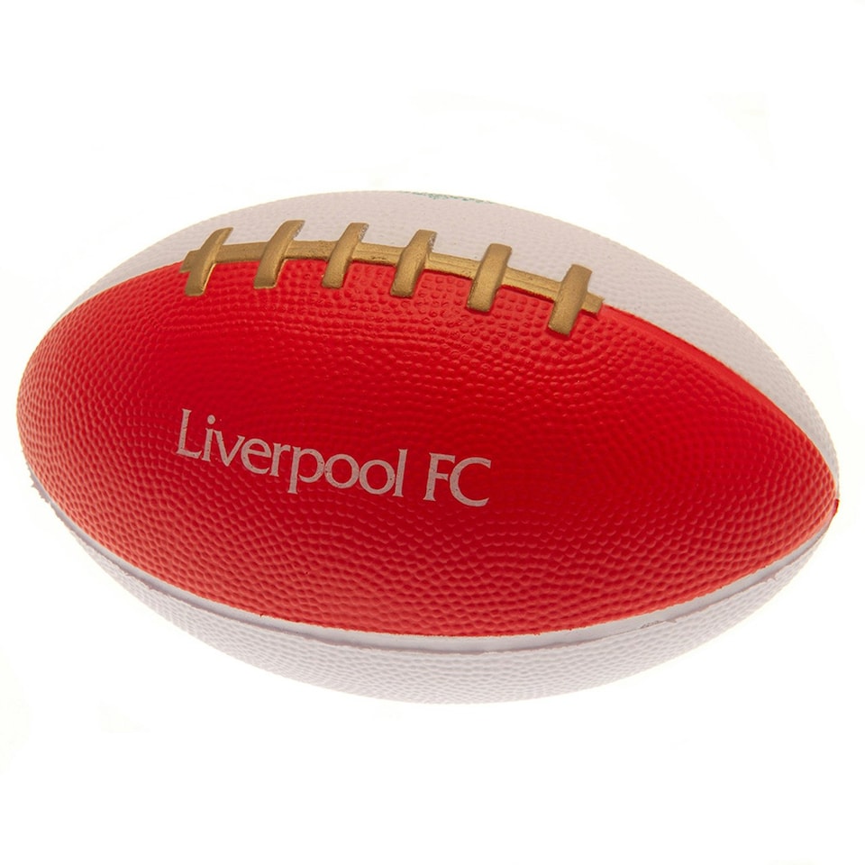 image 1 of Liverpool FC Mini Soft American Football - Red/White - One Size