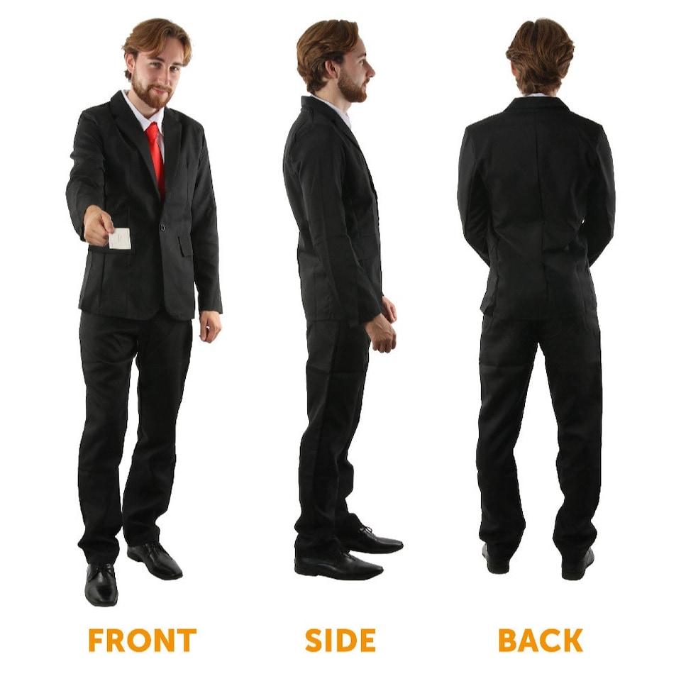 image 1 of Patrick Bateman Costume Multi | L