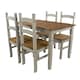image 1 of Corona Grey, Rectangular Dining Table & 4 Chair Set Grey