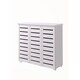 image 1 of Essentials 5 Tier Shoe Storage Cabinet 3 Door Cupboard Stand Rack Unit White