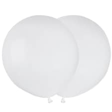 White Biodegradable Latex Balloons 48cm / 19 in - Pack of 25