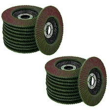 20 x Flap Discs 80 Grit Angle Grinder 4.5" (115mm) Flat Sanding Grinding TE232