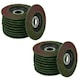image 1 of 20 x Flap Discs 80 Grit Angle Grinder 4.5" (115mm) Flat Sanding Grinding TE232