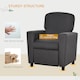 image 6 of HOMCOM Kids Armchair Children Recliner Sofa Lounger Chair w Footrest | Grey | One Size