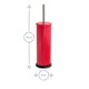 image 3 of Harbour Housewares Round Toilet Brush - Red | Red | Red