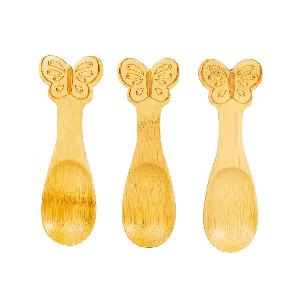Sass & Belle Baby Spoons Bamboo Butterfly Set of 3