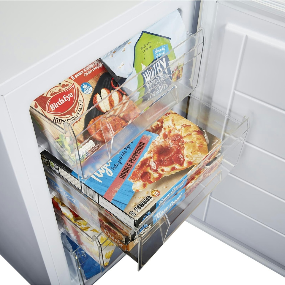 image 1 of SIA UCF50WH 50cm White Freestanding Under Counter Freezer 80L White