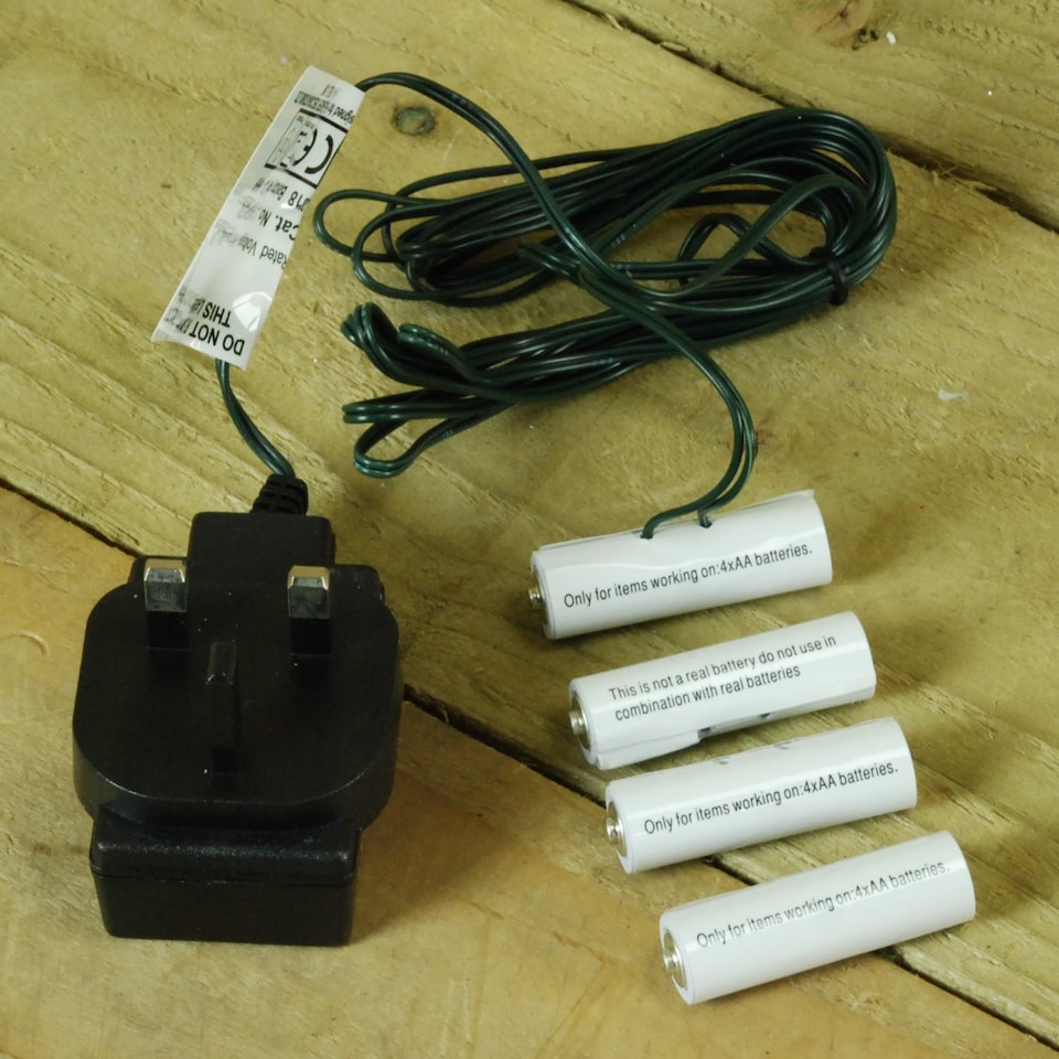 image 1 of 4 x 6V AA Money Saving Battery Replacement Plug In Adapter