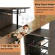 image 10 of COSTWAY 3PCS Bar Table & 2 Stool Dining Set Brown Brown