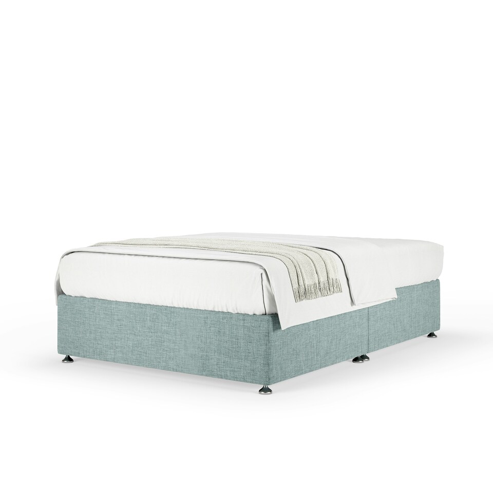image 1 of Super Ortho Orthopaedic Duckegg Linen Divan Set King Size