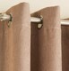 image 3 of Enhanced Living Vogue Latte Natural 46 x 72 inch (117x183cm) Eyelet Thermal Noise reducing Dim Out Curtains (PAIR)