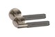 image 2 of Golden Grace Straight T-Bar Knurled Euro Lock Door Handle Set in Antique Brass with 70mm Key and Deadbolt | Bronze | 1 Set