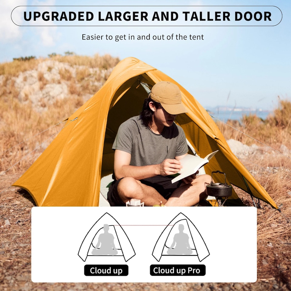image 1 of Cloud Up BASE Series 2 Person Tent | Orange | Orange