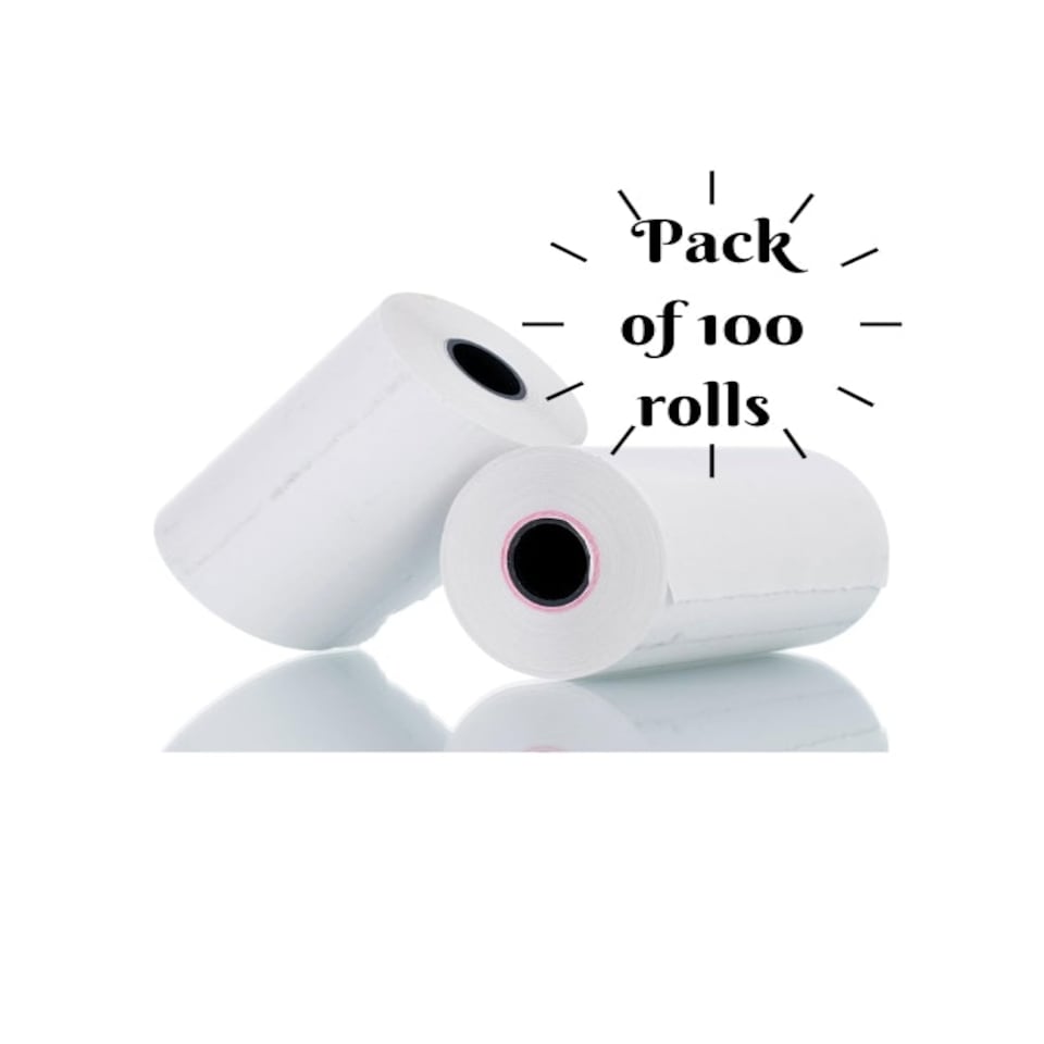 image 1 of Straame Pack of 100, 57x40mm Thermal Till Rolls